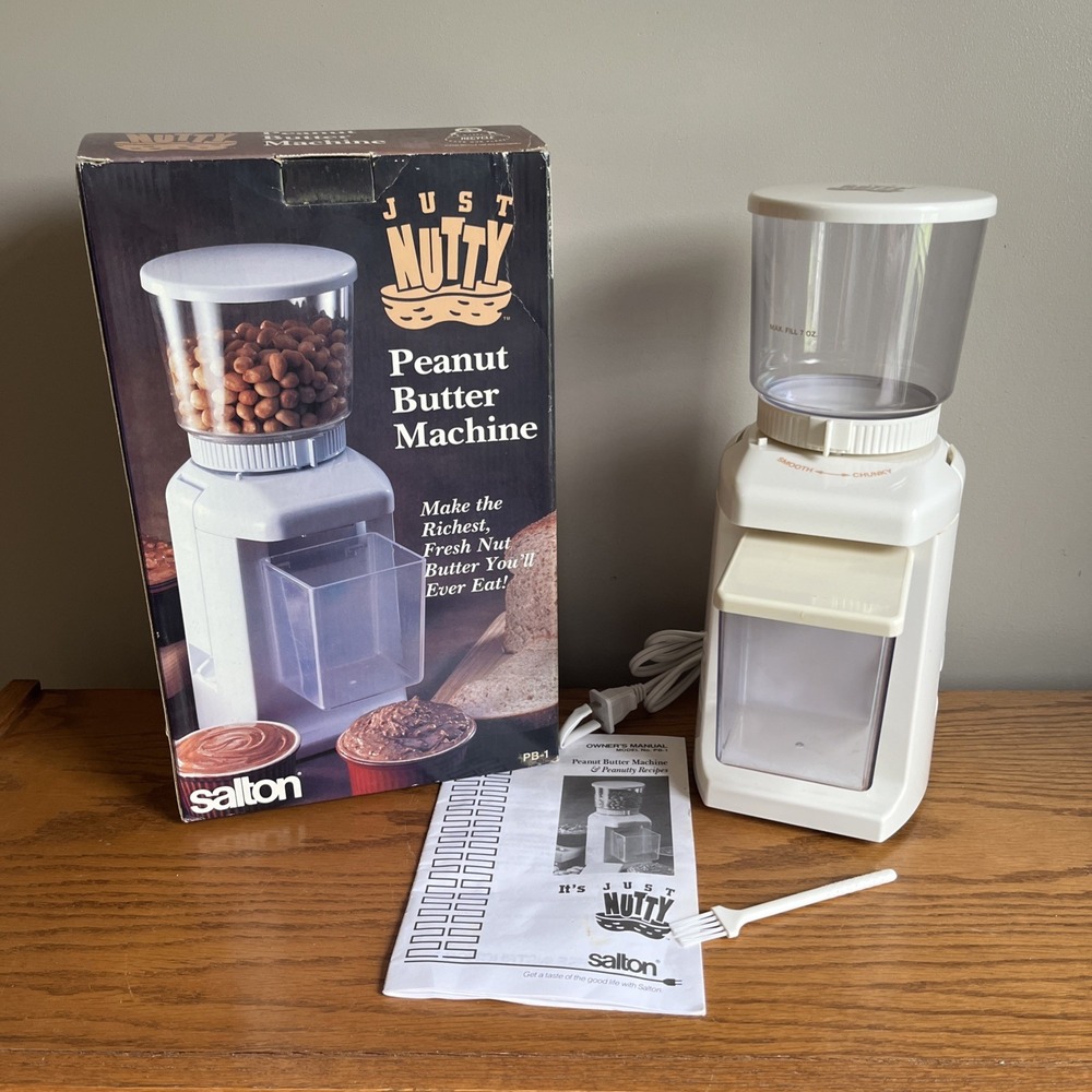 Vintage Salton Peanut Butter Machine Maker PB-1 Nut Butter Maker Works!